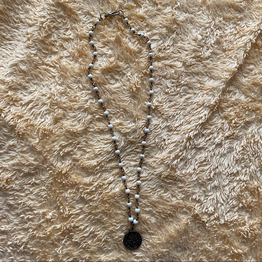 Beaded R&R Coin Necklace